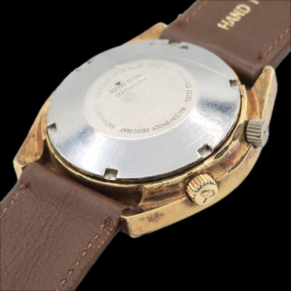 Vintage 40mm Baylor Alarm 17j Men\'s Automatic Wristwatch AS 5008 Swiss Retro main image 6